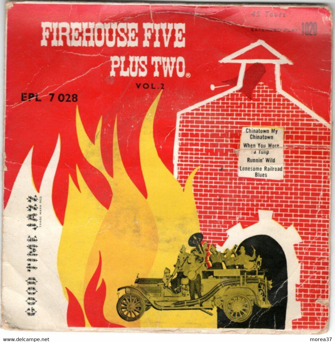 FIREHOUSE FIVE PLUS TWO  "Chinatown My Chinatown"   EP 4 Titres  VOGUE EPL 7 028 - Jazz