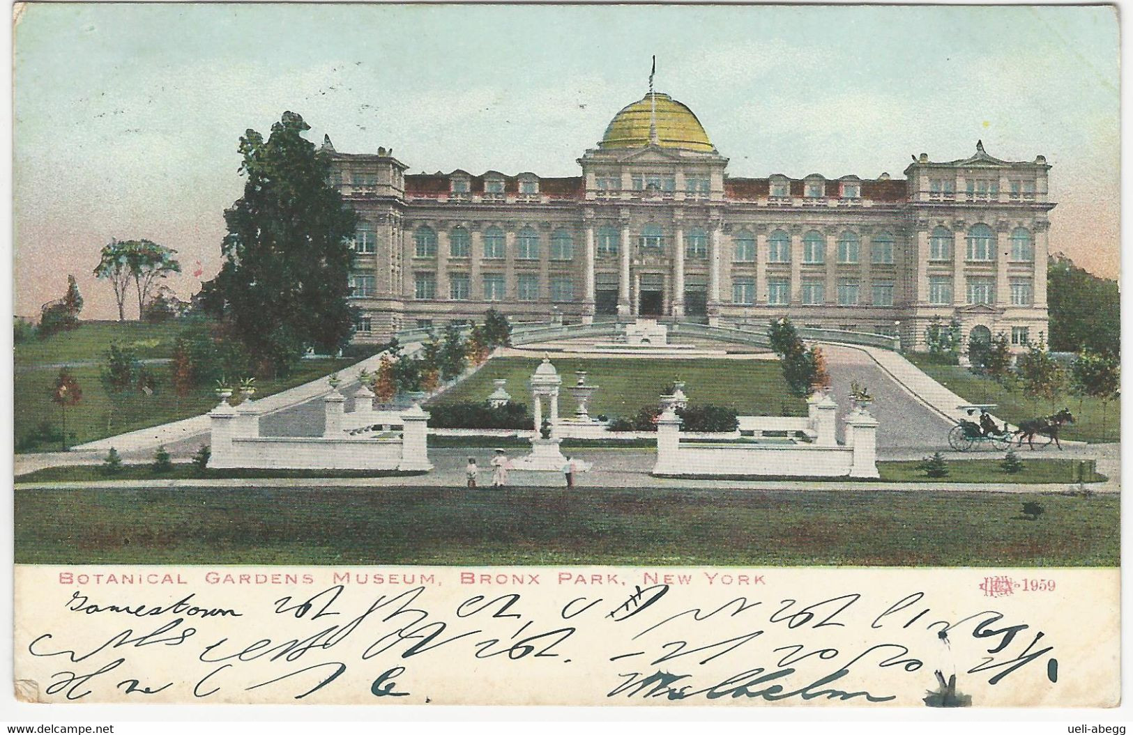 Botanical Gardens, Bronx Park, Used 1908 To Switzerland - Bronx