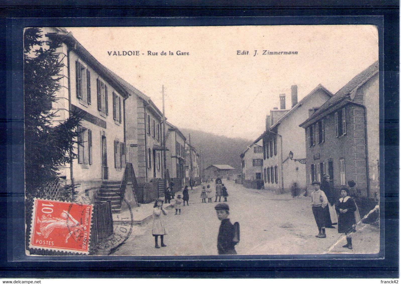 90. Valdoie. Rue De La Gare. Angle Bas Droit Abimé - Valdoie