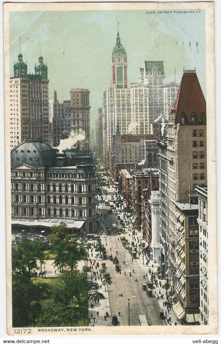 Broadway, Used 1910 To Switzerland - Broadway