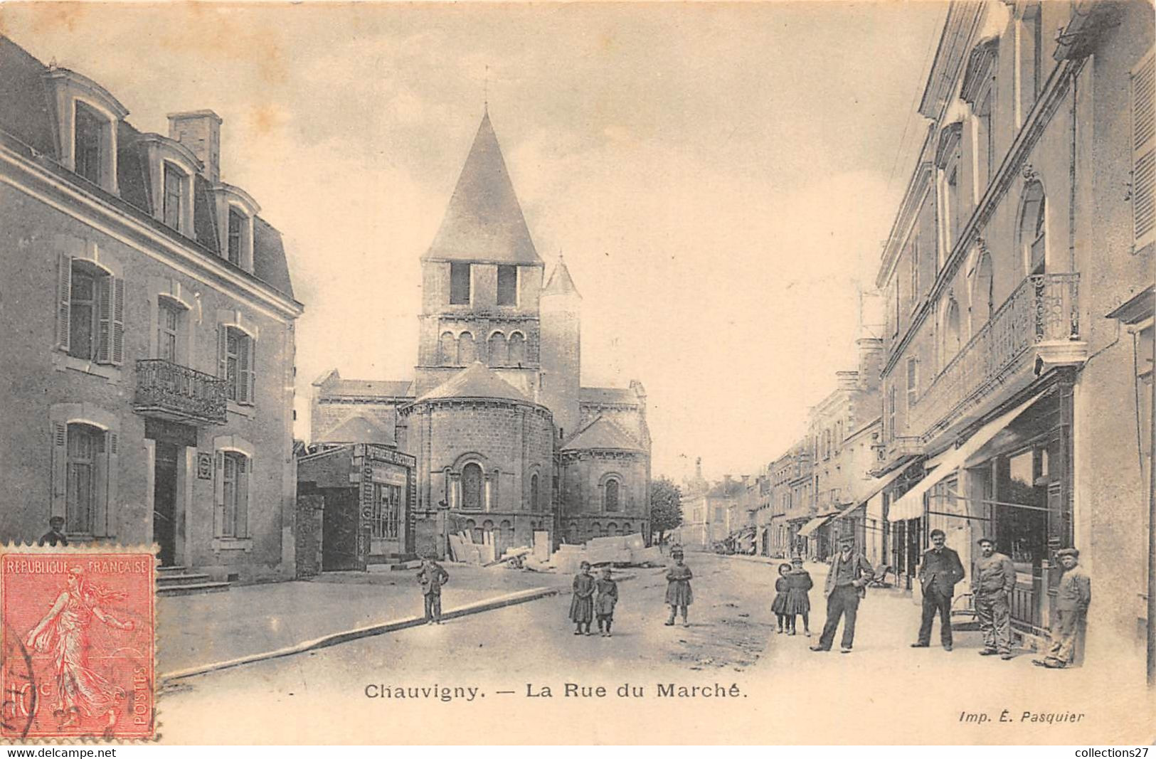 86-CHAUVYGNY- LA RUE DU MARCHE - Chauvigny