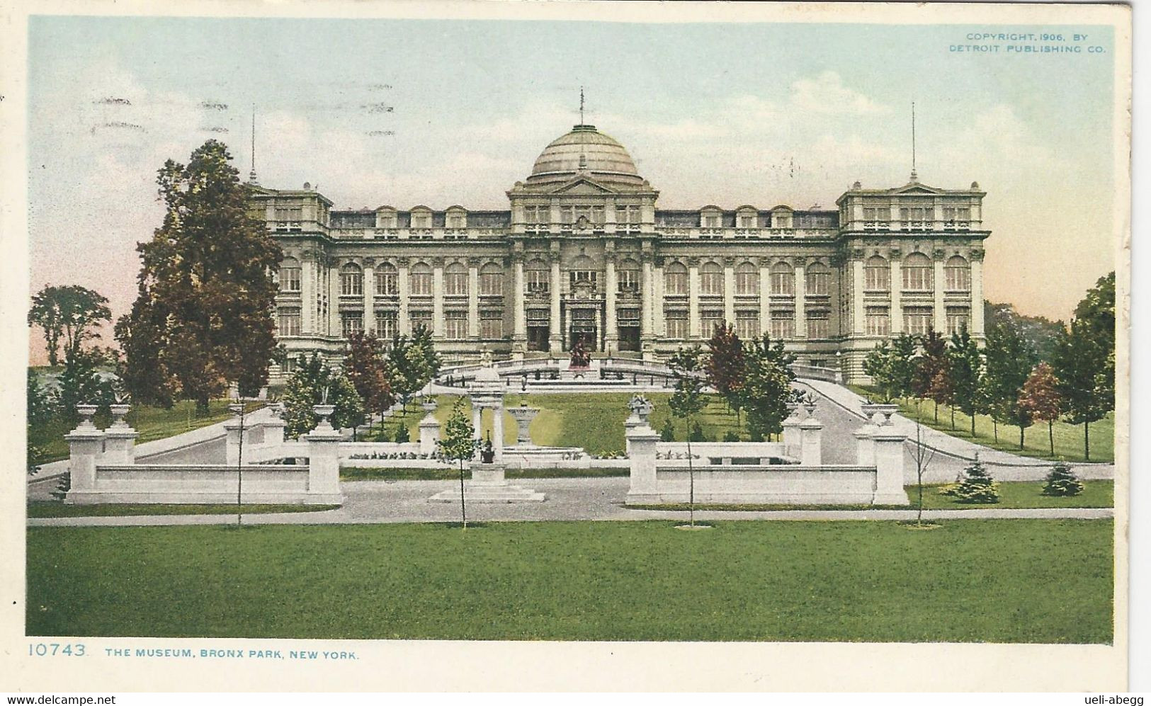 The Museum Bronx Park, Used 1910 To Switzerland - Musées