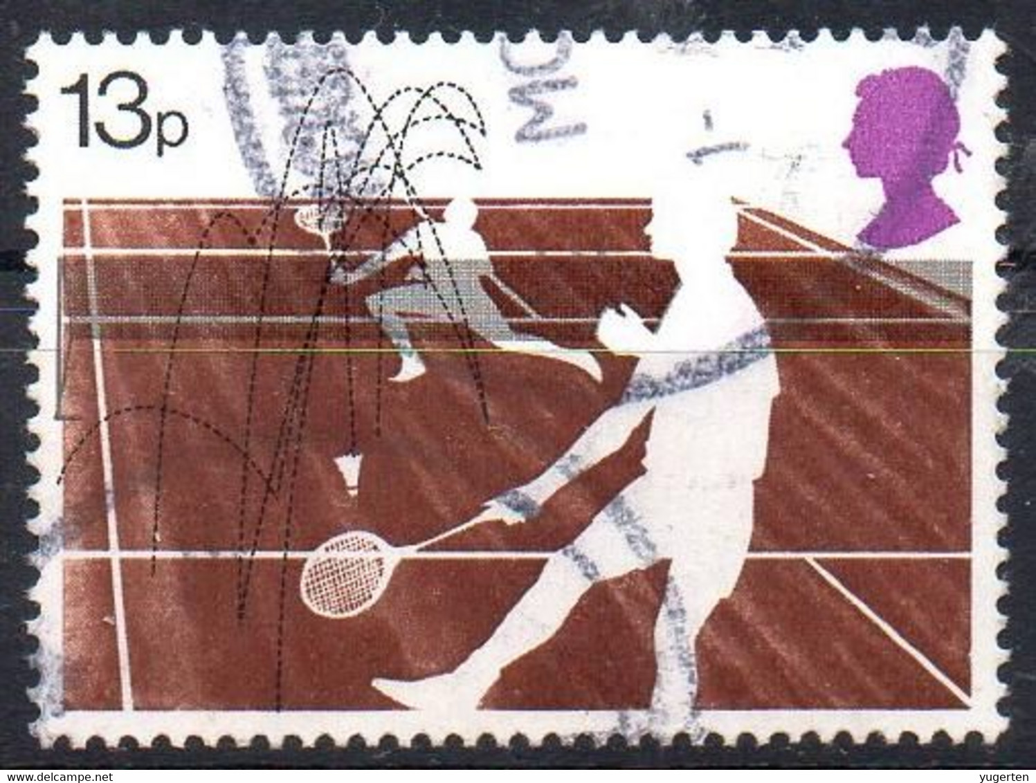 GB - GREAT BRITAIN - 1977 - 1v - Used - Badminton - Sport - Badminton