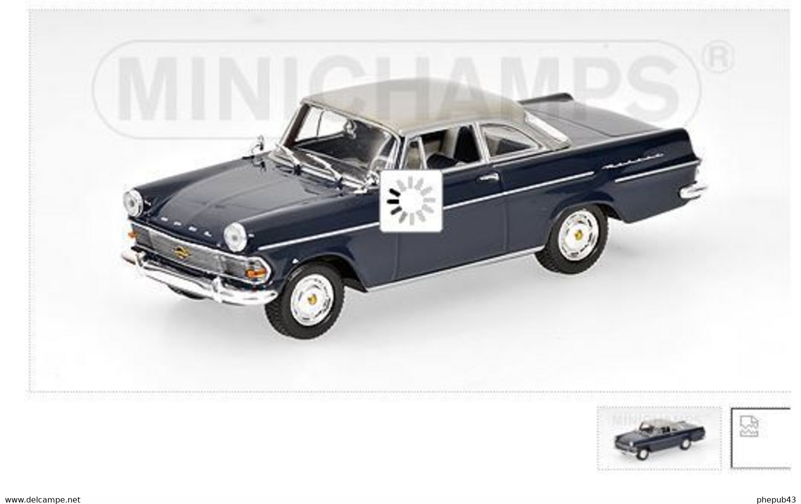 Opel Rekord P2 Coupé - 1960 - Blue - Minichamps - Minichamps