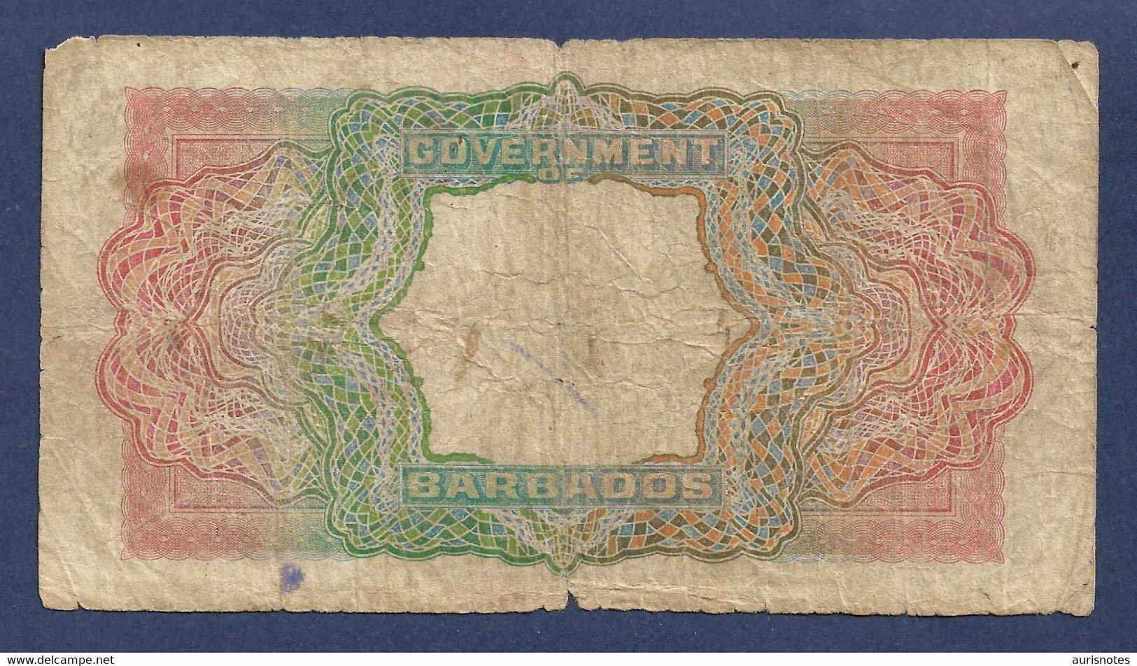 Barbados $5 Dollars 1939 P4a Rare Fine+ - Barbados (Barbuda)