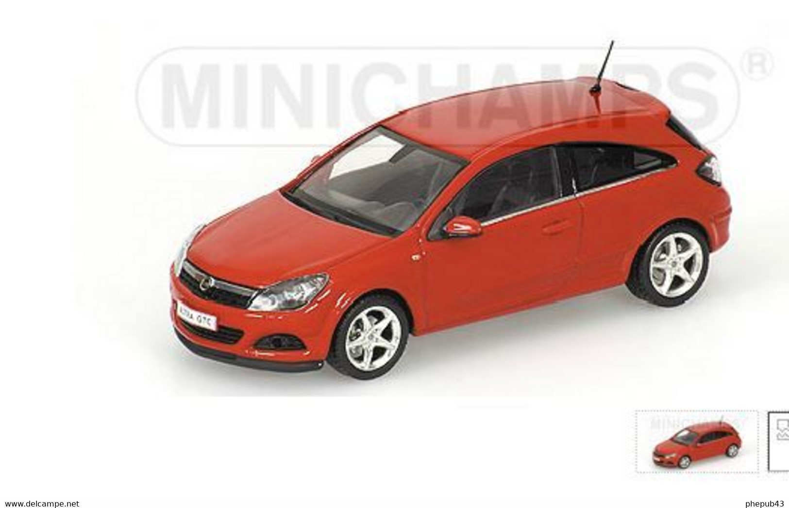 Opel Astra GTC - 2005 - Red - Minichamps - Minichamps