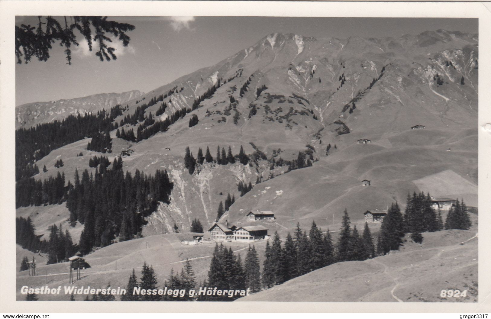 6506) Gasthof WIDDERSTEIN - NESSELEGG G. HÖFERGRAT - Nesslegg - SCHRÖCKEN 5.07.1952 - Schröcken