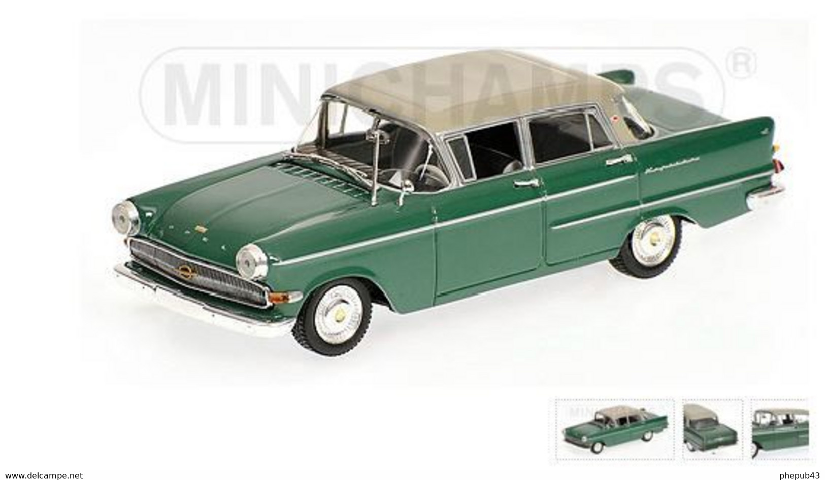 Opel Kapitän - 1959 - Green/grey - Minichamps - Minichamps