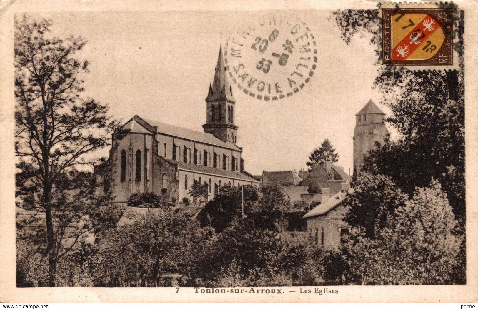 N°85457 -cpa Toulon Sur Arroux -les églises- - Altri & Non Classificati