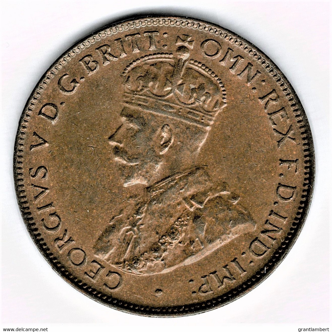 Australia 1933 Halfpenny Almost Uncirculated Red/Brown - ½ Penny