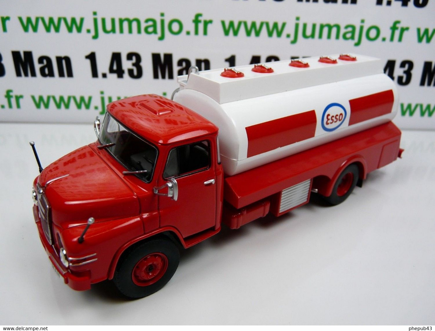 Man Diesel 626 - Citerne - Esso - Red & White - De Agostini - Camiones