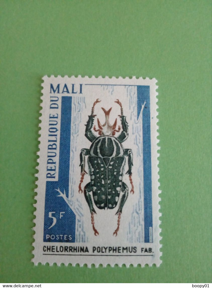 MALI - Republic Of Mali - Timbre 1967 : Insectes - Scarabée Géant (Beetle) - Malí (1959-...)