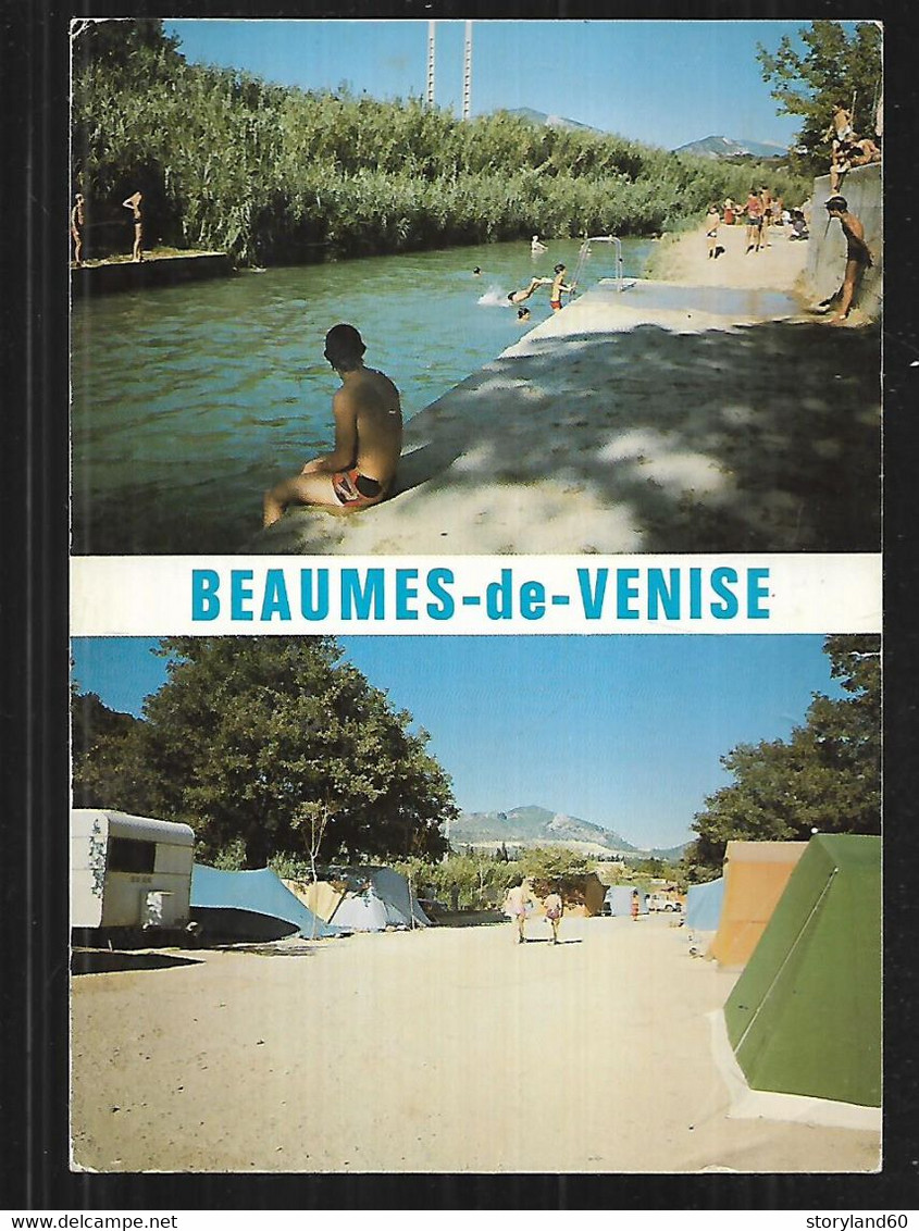 Cpm 8422695 Beaumes De Venise La Baignade , Le Camping 2 Vues - Beaumes De Venise