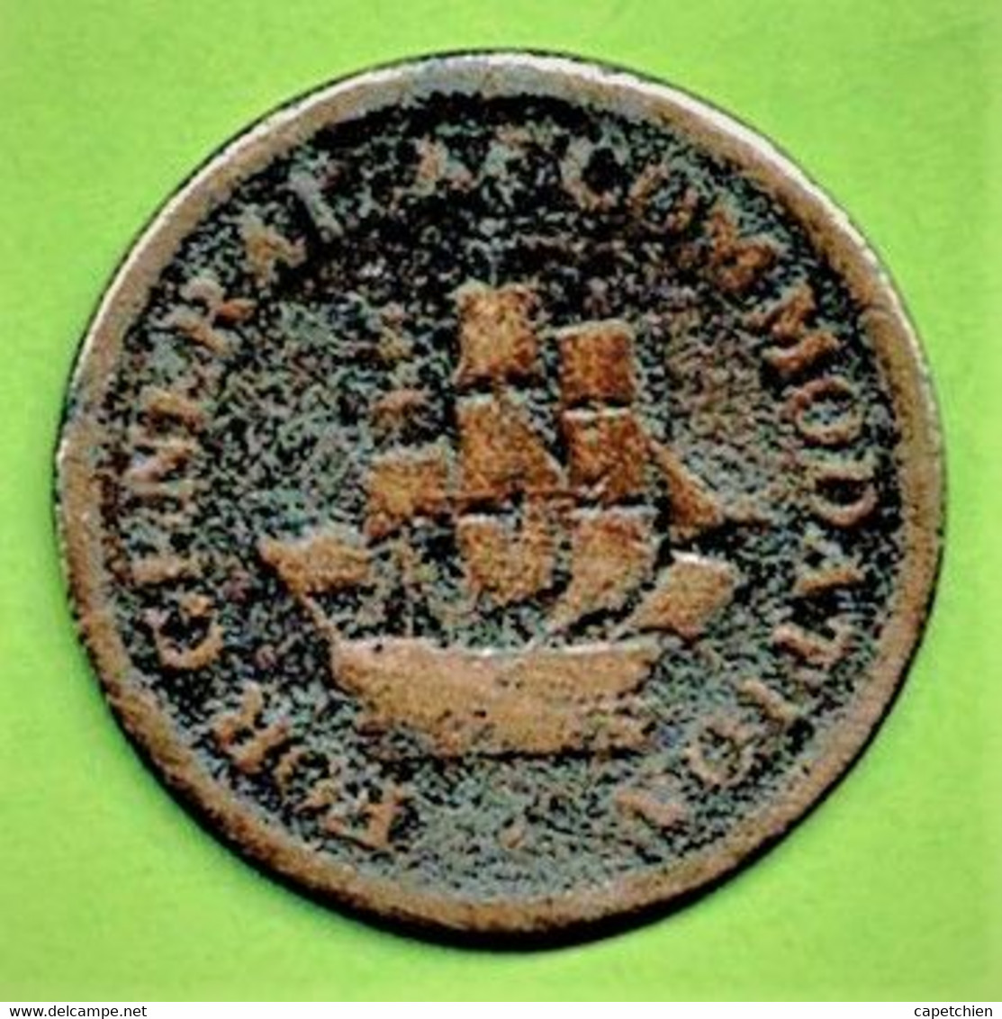 HALF PENNY TOKEN / FOR GENERAL ACCOMMODATION - Foreign Trade, Essays, Countermarks & Overstrikes