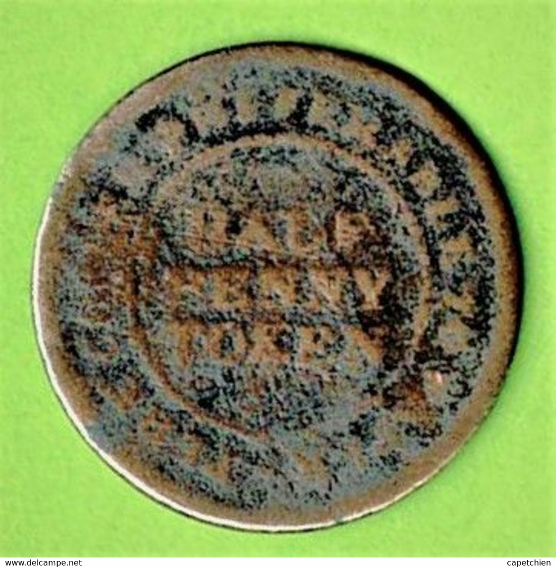 HALF PENNY TOKEN / FOR GENERAL ACCOMMODATION - Foreign Trade, Essays, Countermarks & Overstrikes