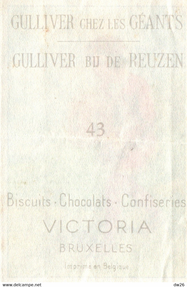 Chromo Publicité Chocolat Victoria, Bruxelles - Gulliver Chez Les Géants - Lot De 4 Chromos (n° 15, 19, 26,43) - Victoria