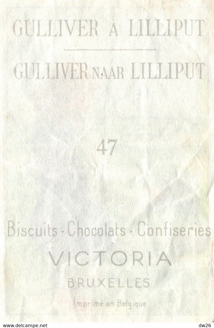 Chromo Publicité Chocolat Victoria, Bruxelles - Gulliver à Lilliput - Lot De 3 Chromos (n° 33, 46, 47) - Victoria