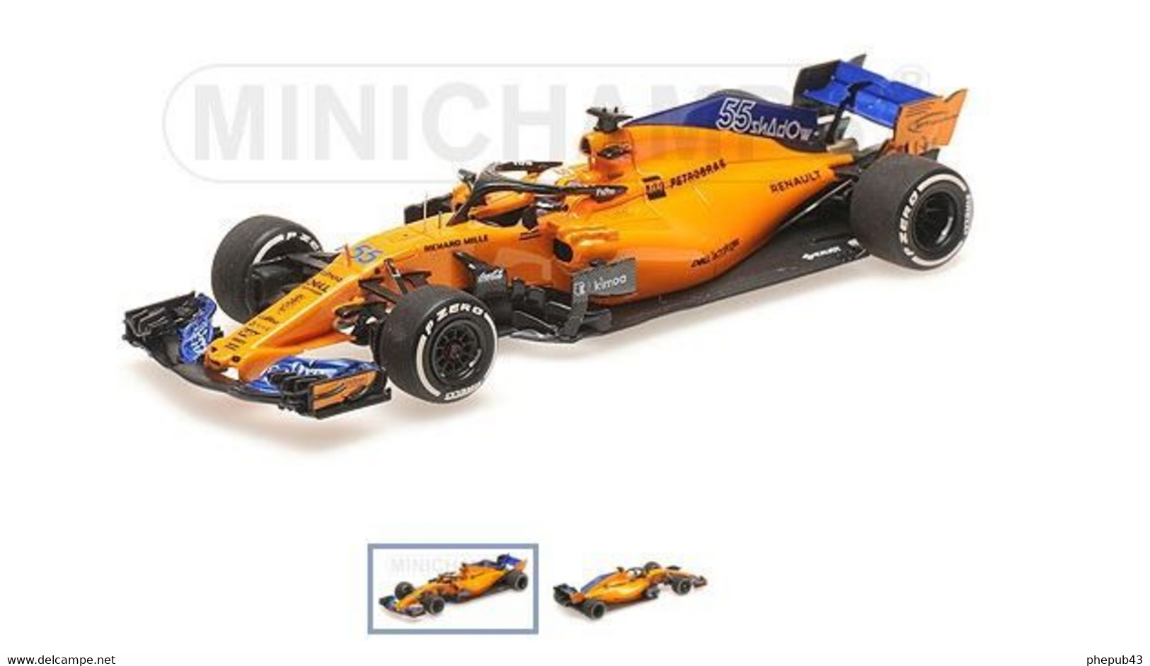 McLaren Renault MCL33 – Carlos Sainz - Test Abu Dhabi FI 2018 #55 - Minichamps - Minichamps