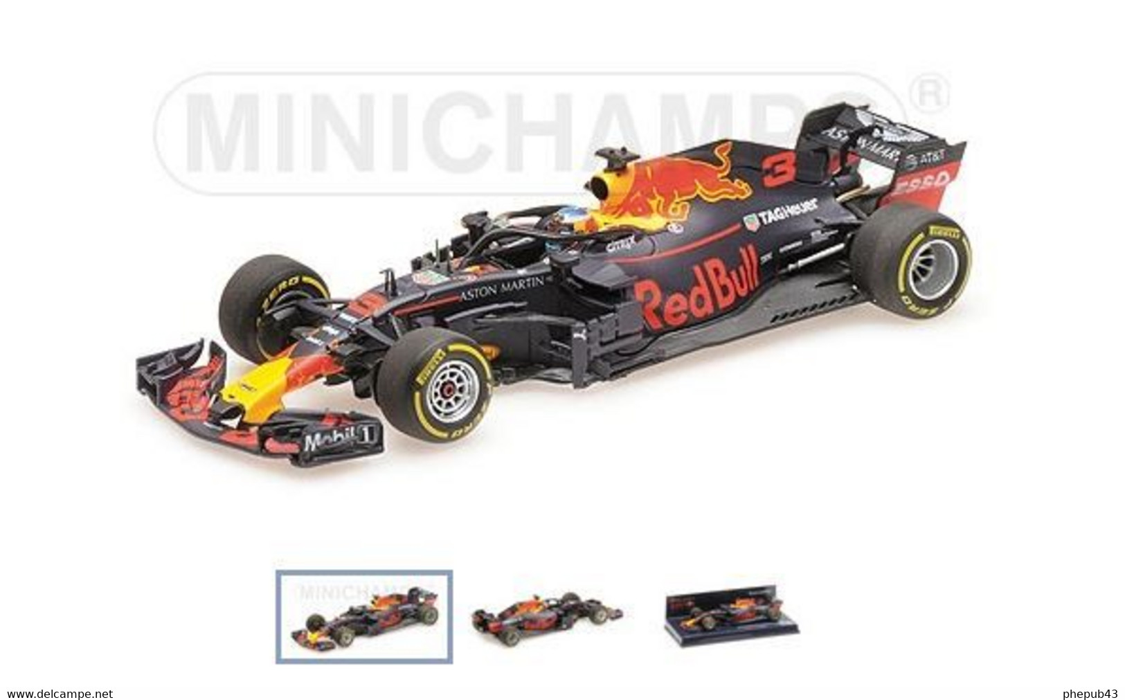 Red Bull Tag-Heuer RB14 – Daniel Ricciardo – FI 2018 #3 - Minichamps - Minichamps