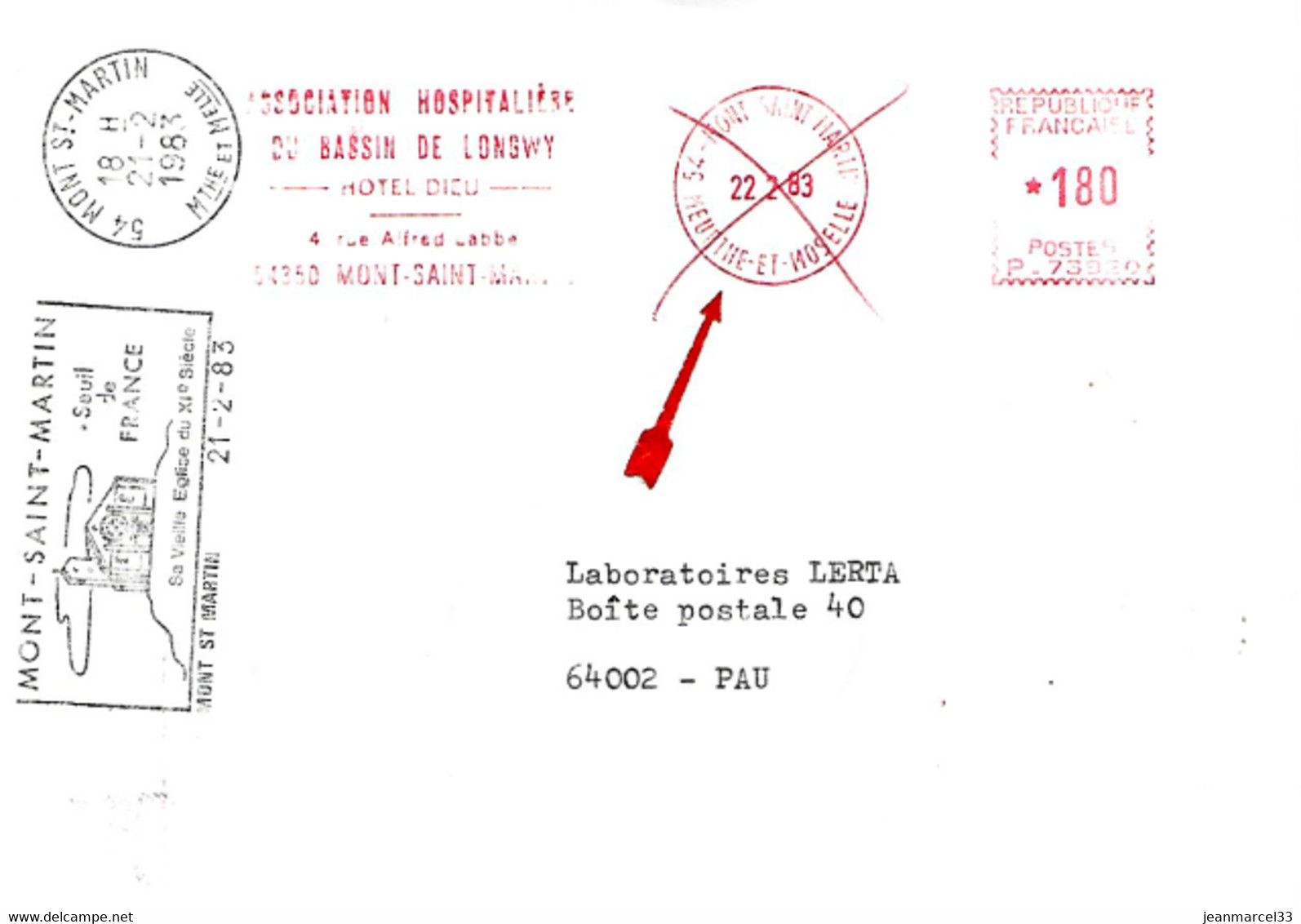 Curiosité: Date éronnée Annulée Est Rectifiée Par L'apposition D'une Flamme à La Bonne Date - Lettres & Documents