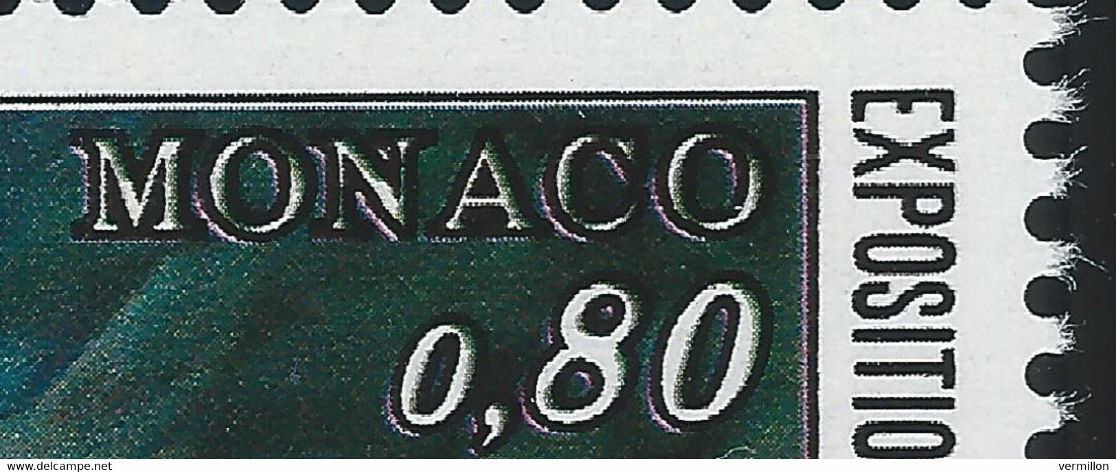 MC3-/-117- N° 1093,  * * , DECALLAGE DE L'IMPRESSION = MONACO En DOUBLE, IMAGE DU VERSO SUR DEMANDE - Errors And Oddities