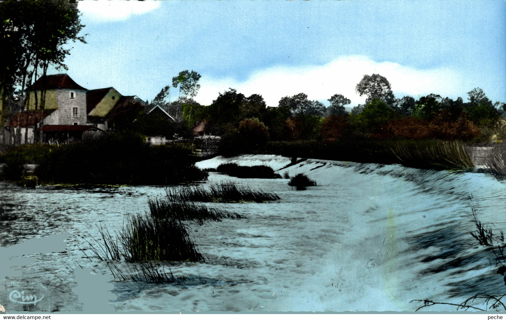 N°85505 -cpsm Ancy Le Franc -le Moulin Et Le Déversoir- - Water Mills