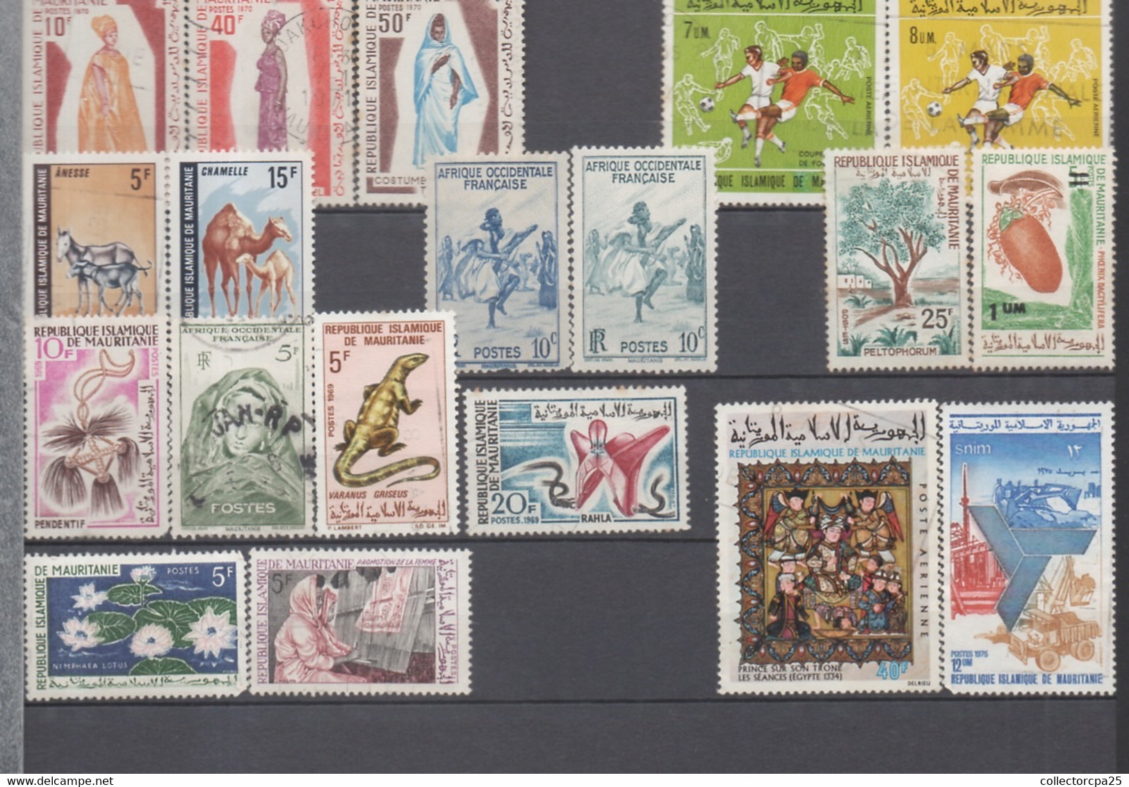 Lot 29 Timbres De Mauritanie - Voir Scan Timbres Tous Différents - Colonie Française - Altri & Non Classificati