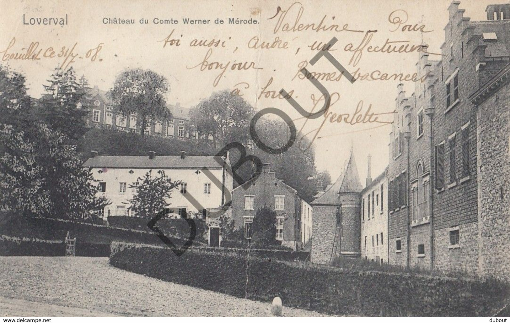 LOVERVAL/GERPINNES  - Postkaart-Carte Postale - Château Du Comte Werner De Mérode (C826) - Gerpinnes