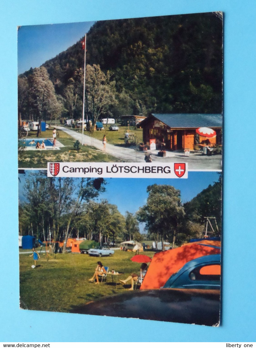 Camping LÖTSCHBERG - Steg - Niedergesteln / Wallis Fam. GNESA ( Edit. Jubin) Anno 1976 ( Zie/voir Scans ) ! - Steg