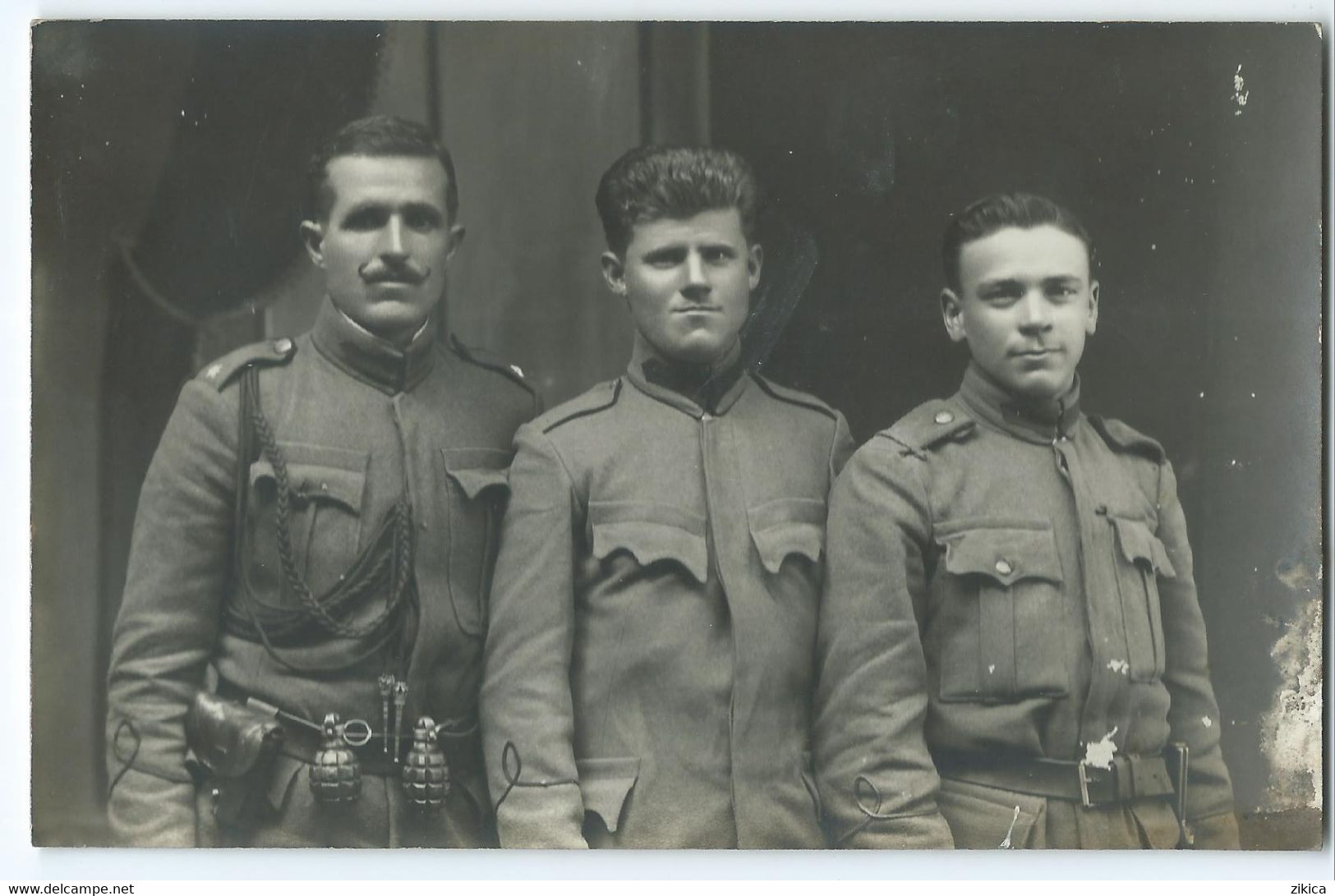 Old Photo Postcard - War, Military - Soldier,officers Of The Kingdom Of Yugoslavia - Guerra, Militares