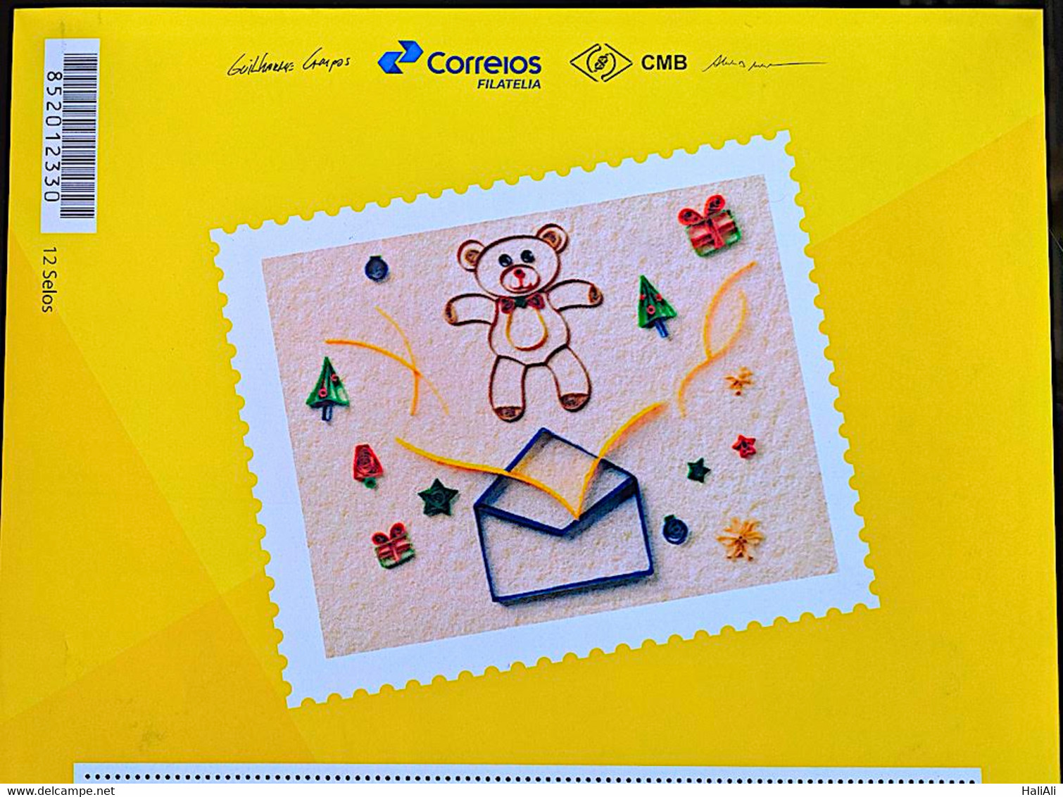 BRAZIL Personalized Stamp Bear And Letter Vignette - Personnalisés