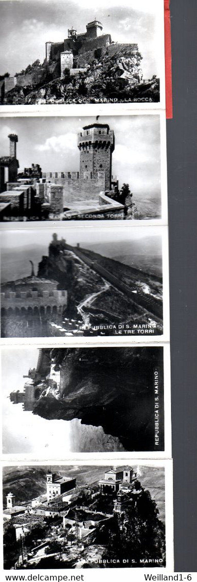 Leporello San Marino, 20 Bilder, Alle Ca. 6 X 9 Cm, Um 1939 - San Marino