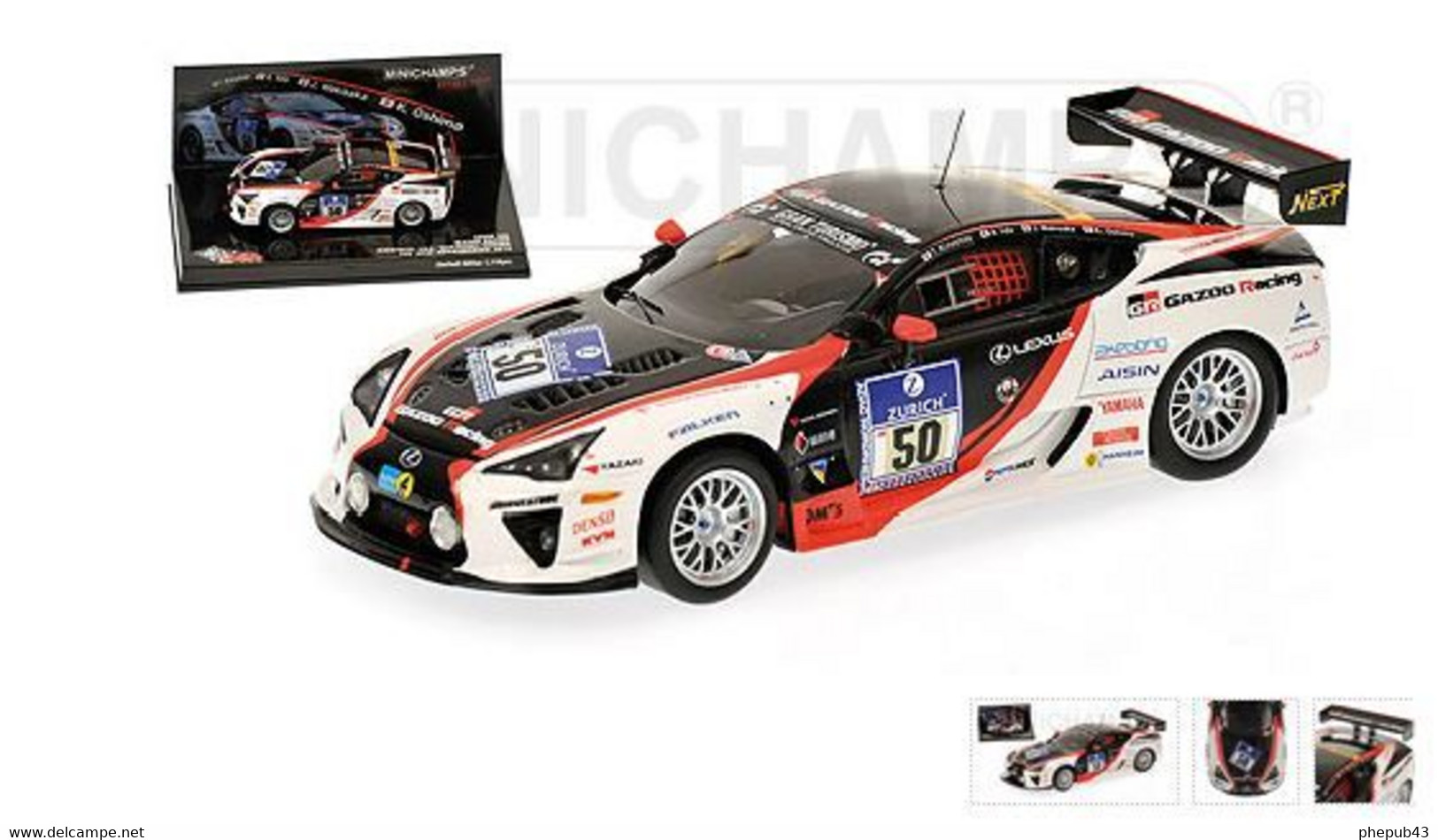 Lexus LFA - Gazoo - Kinoshita/Lida/Wakisaka/Oshima - 24h Nürburgring 2010 #50 - Minichamps - Minichamps