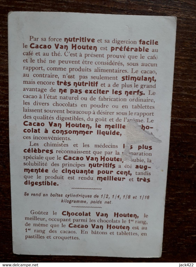 L37/40 CHROMO CACAO VAN HOUTEN . LE DEJEUNER DE MINETTE - Van Houten