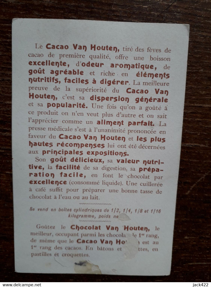 L37/41 CHROMO CACAO VAN HOUTEN . LE DEJEUNER DE MINETTE - Van Houten