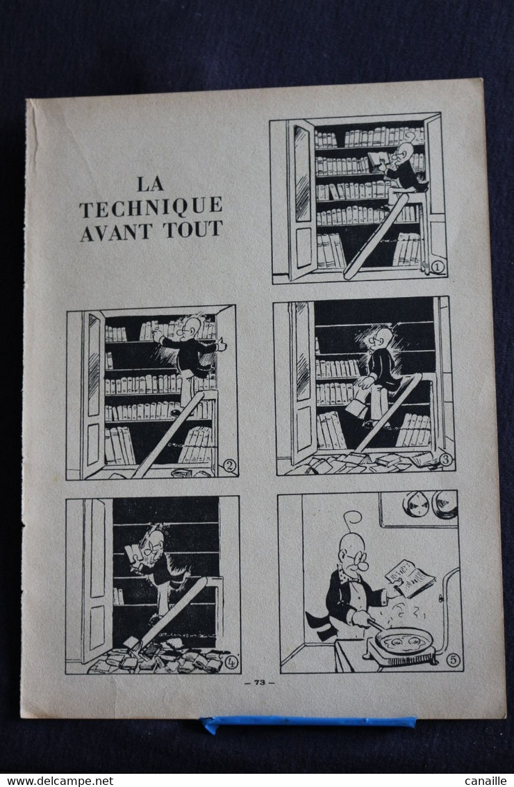 D-H-6 / Pour Connaître Les Nouvelles Oeuvres Du Professeur Nimbus " Imprimées Par Georges Lang-1937 Paris -Recto-Verso - Planches Et Dessins - Originaux