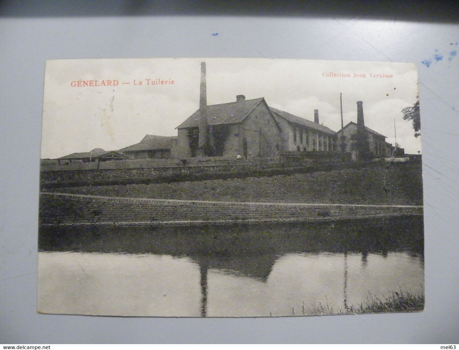 A496 . CPA. 71. GENELARD.  (Saone & Loire) .La Tuilerie . Beau Plan  .écrite & Voyagée 1918 - Autres & Non Classés