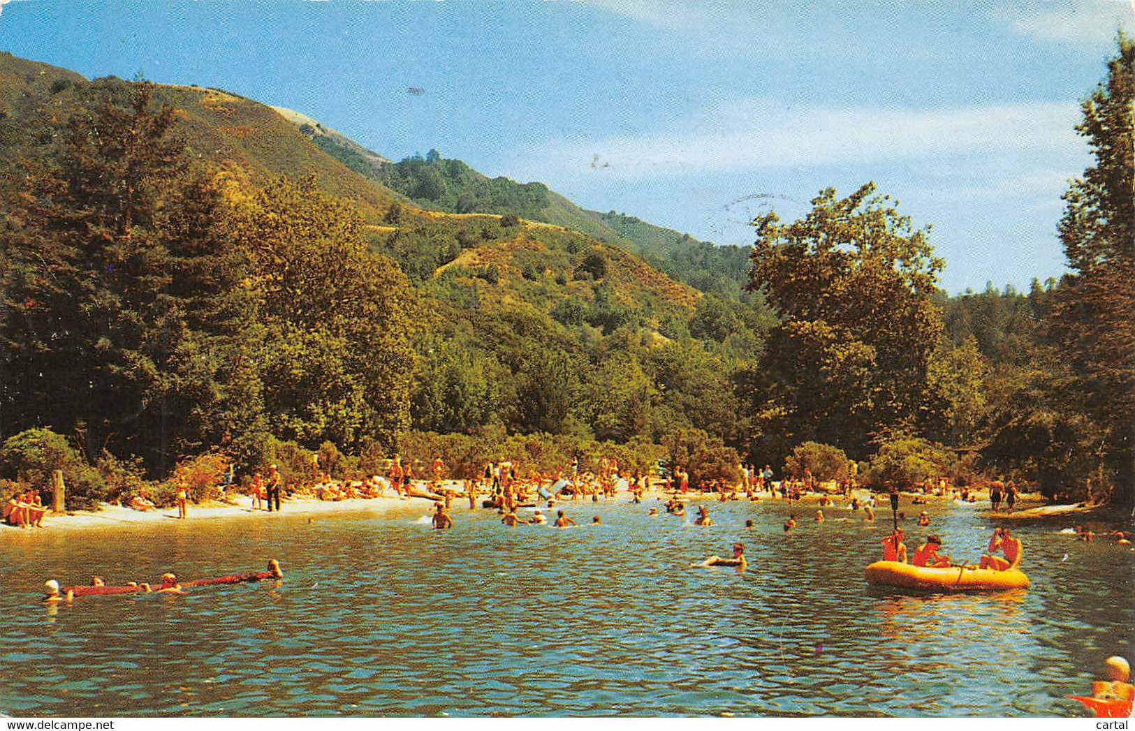BIG SUR Lodge Swimming Pool, Big Sur, California On Carmel-San Simeon Highway. - Big Sur
