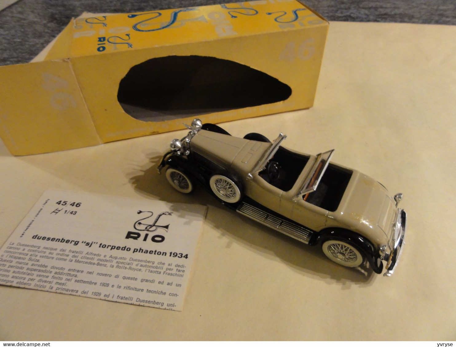 RIO Voiture Miniature N° 46 Duesenberg SJ 1934 (style Rami Jmk) - Rio