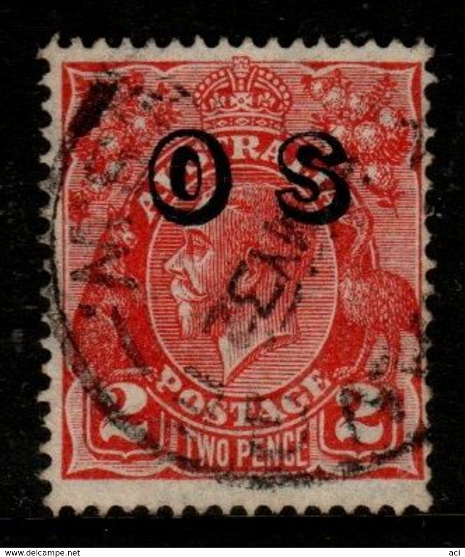 Australia SG O130  1933 King George V Heads 1d Golden Scarlet, Overprinted OS ,used,Euro 1.00 - Dienstmarken