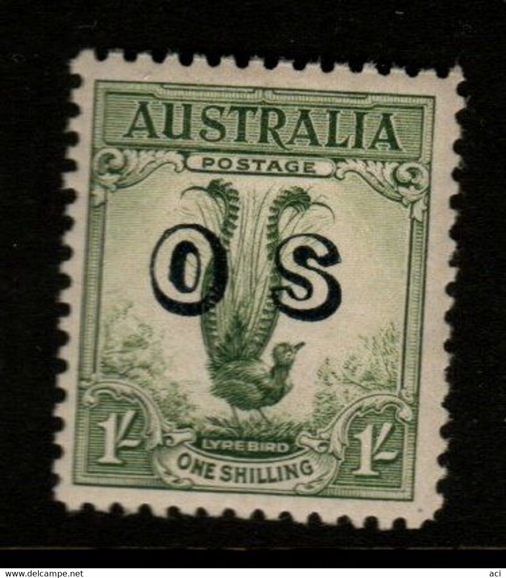 Australia SG O136  1932 One Shilling Lyrebird, Overprinted OS ,one Short Perforation,used, - Dienstmarken