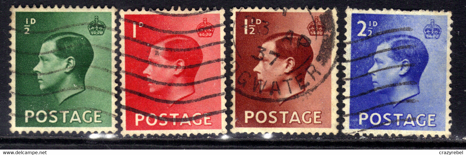 GB 1936 KEV111 Set 4 Definitives Used SG 457 - 460 ( L304 ) - Usati