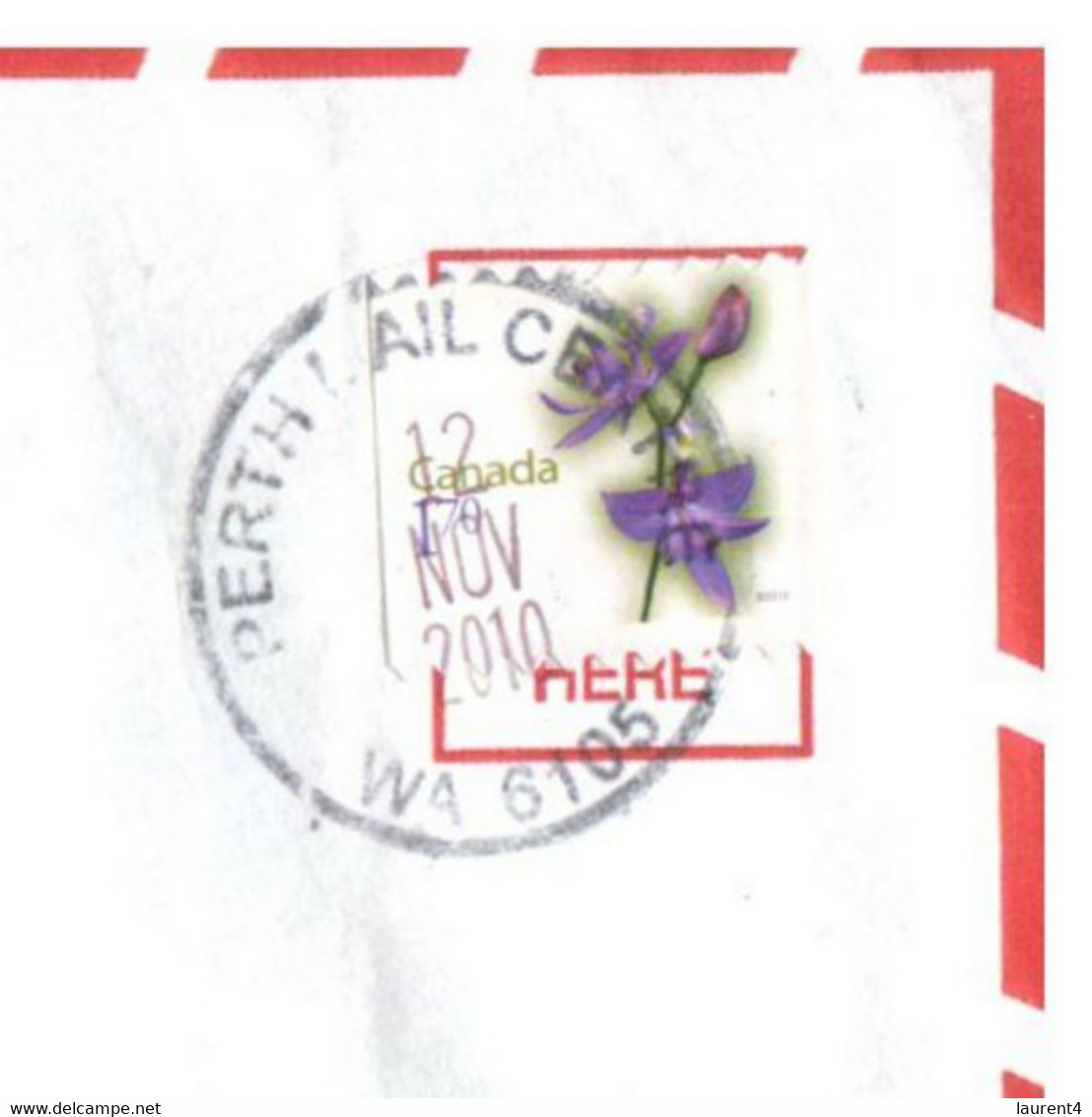 (SS 34) Australia - Letter Posted With "Illegal" Canadian Postage Stamp (still Went Through The Mail In 2014) - Variétés Et Curiosités