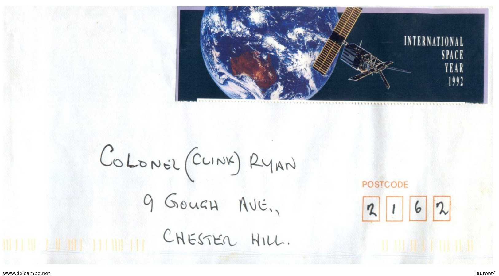 (SS 34) Australia - Letter Posted With "Illegal" Part Of SPACE M/s (still Went Through The Mail) No Postmark - Variedades Y Curiosidades