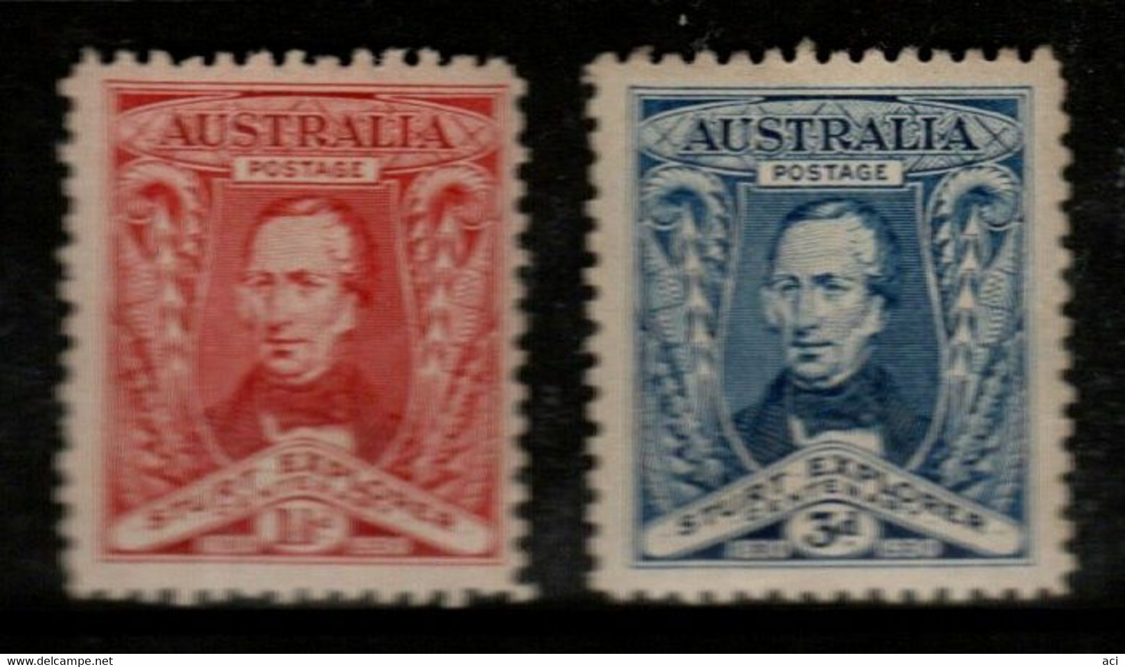 Australia SG 117-18  1930  Sturt Exploration Mint Never Hinged, - Nuovi