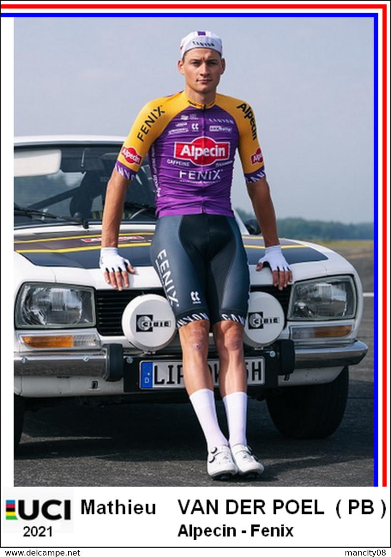 Mathieu Van Der Poel  2021  Cyclisme Tour De France 1 Cards Aux Choix Format Carte Postal  (2) - Other & Unclassified