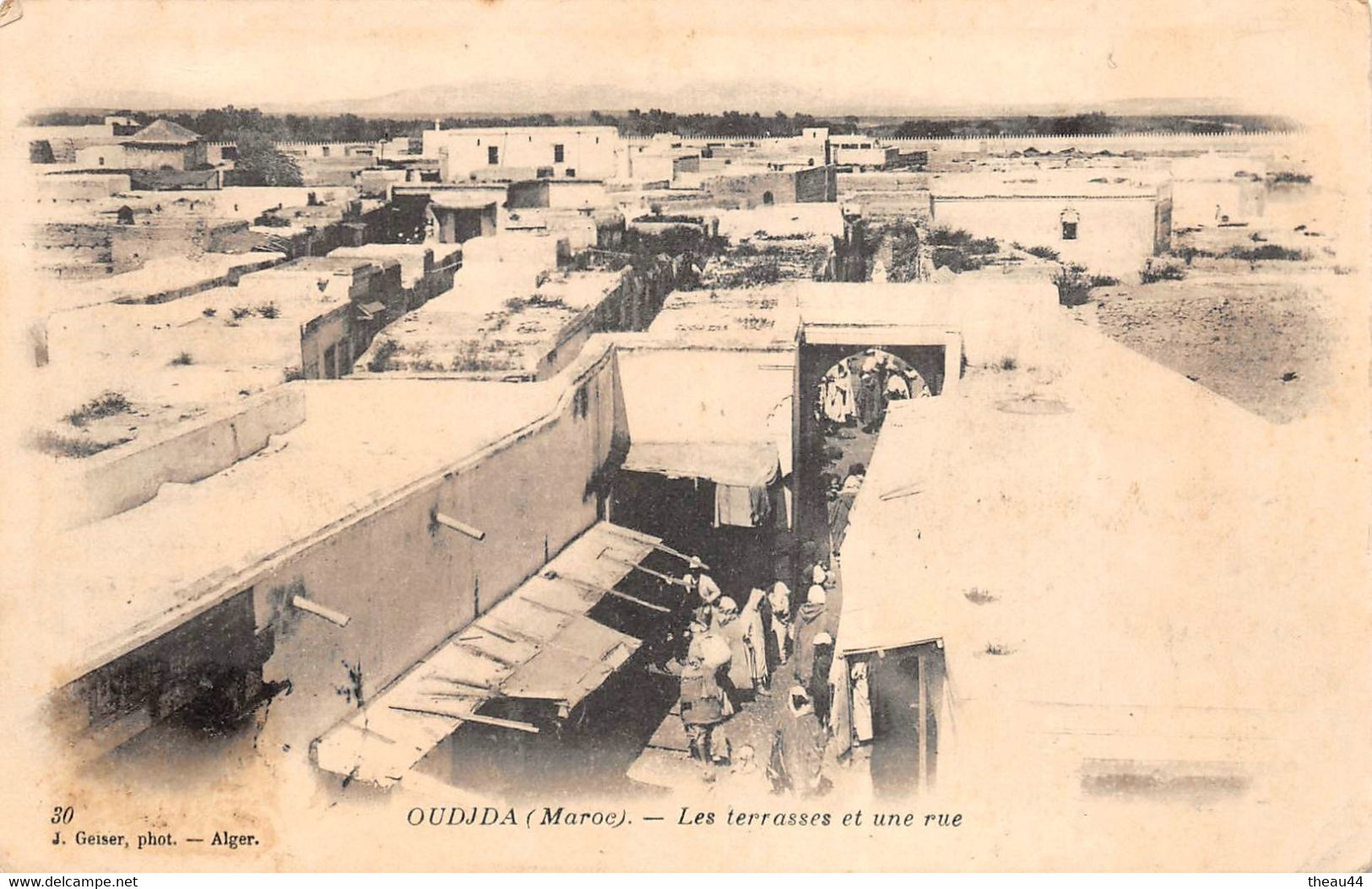 ¤¤  -  MAROC  -  OUDJDA   -  Les Terrasse Et Une Rue         -  ¤¤ - Other & Unclassified