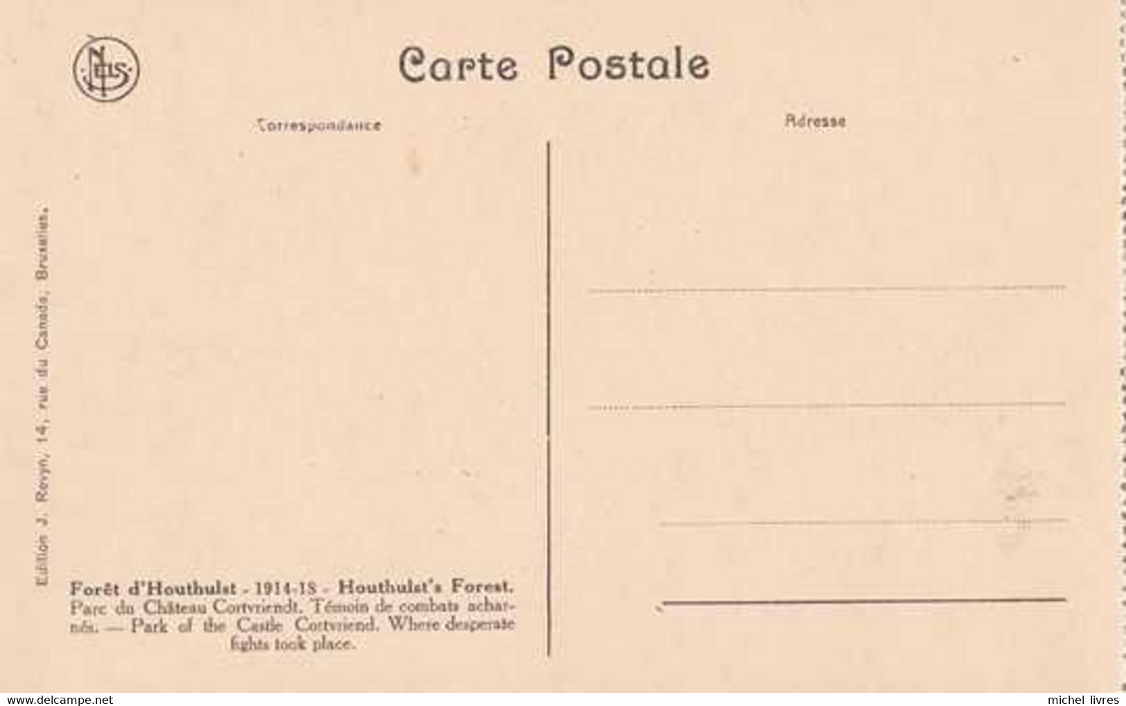 Houthulst - 1914-1918 - Pas Circulé - Nels - TBE - 5 Cartes - Houthulst