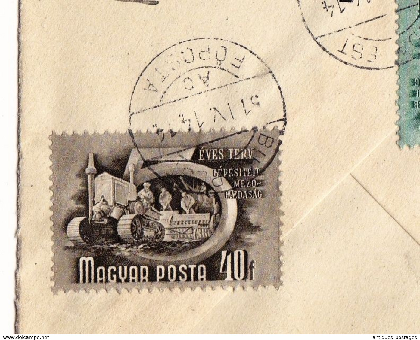 Lettre 1951 Hongrie Budapest Légipost Magyarország Ungarn Hungary Göttingen Deutschland - Lettres & Documents