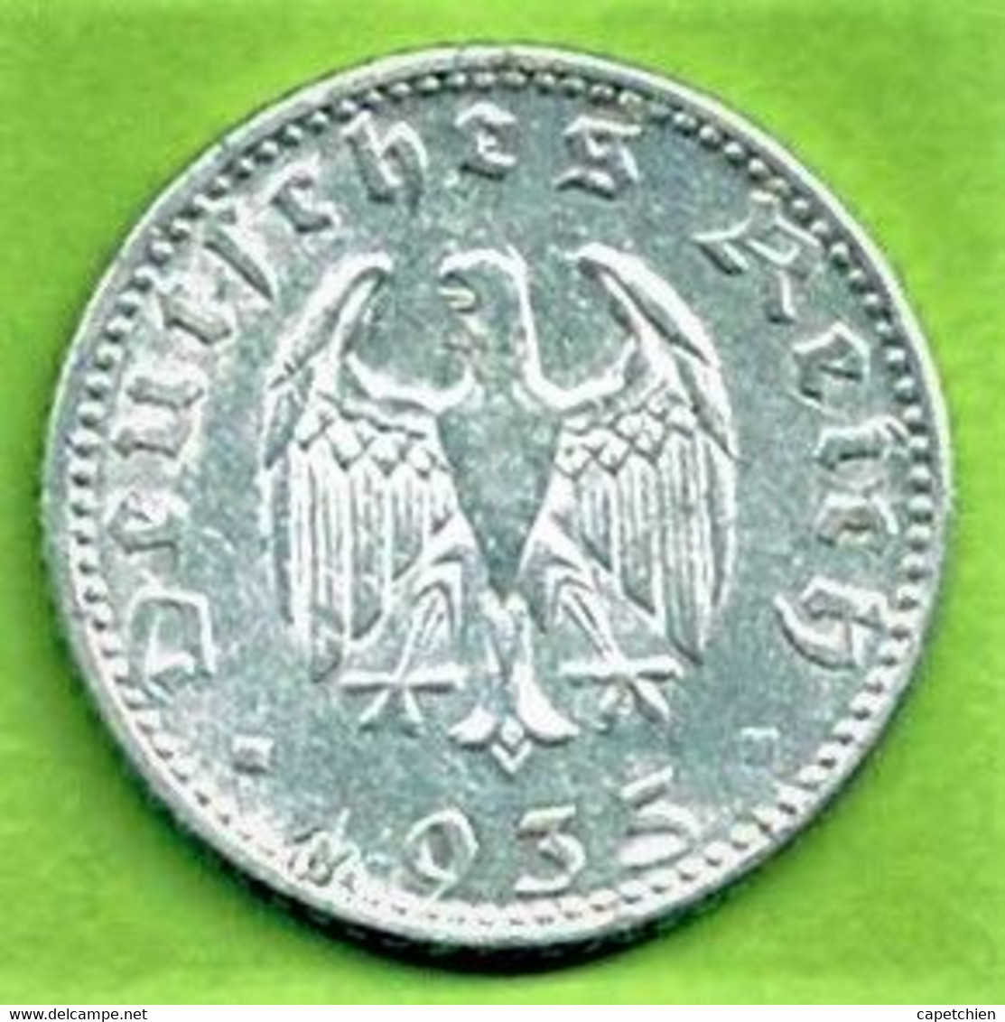 ALLEMAGNE / 50 REICHSPFENNIG  / 1935 D/ ALU/ SUP - 50 Reichspfennig